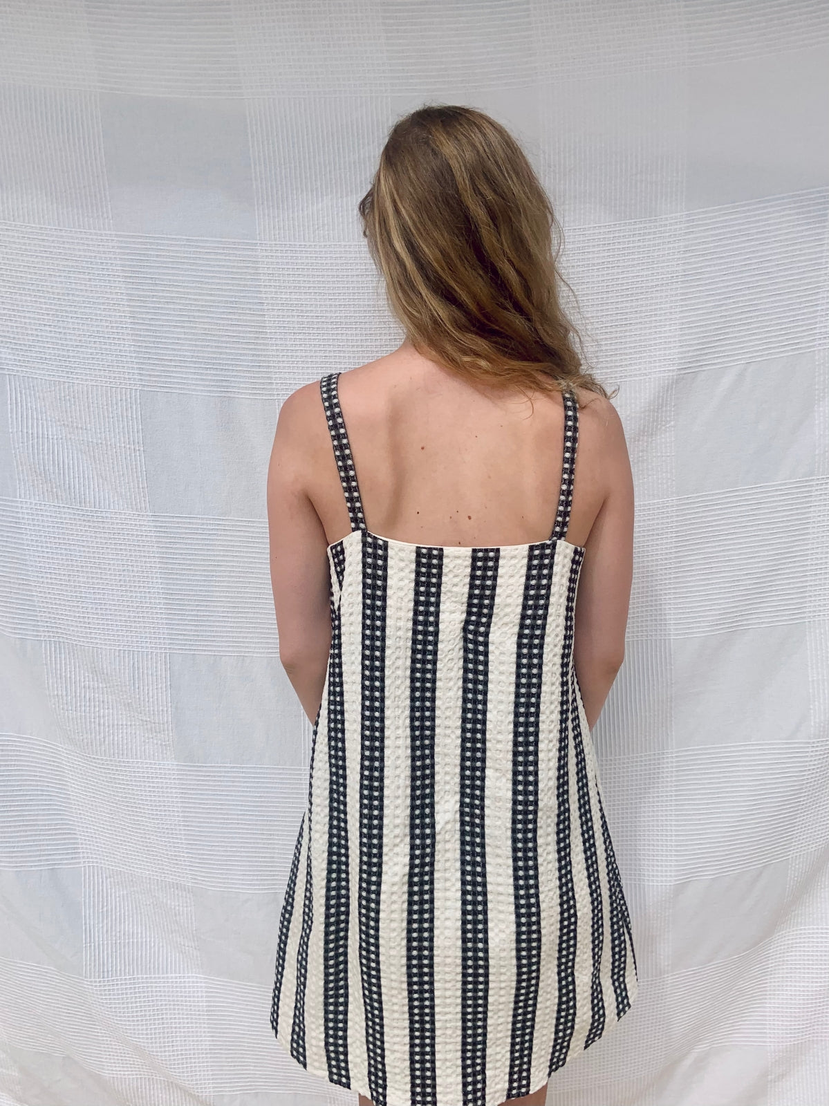 Black and white striped summer dress online